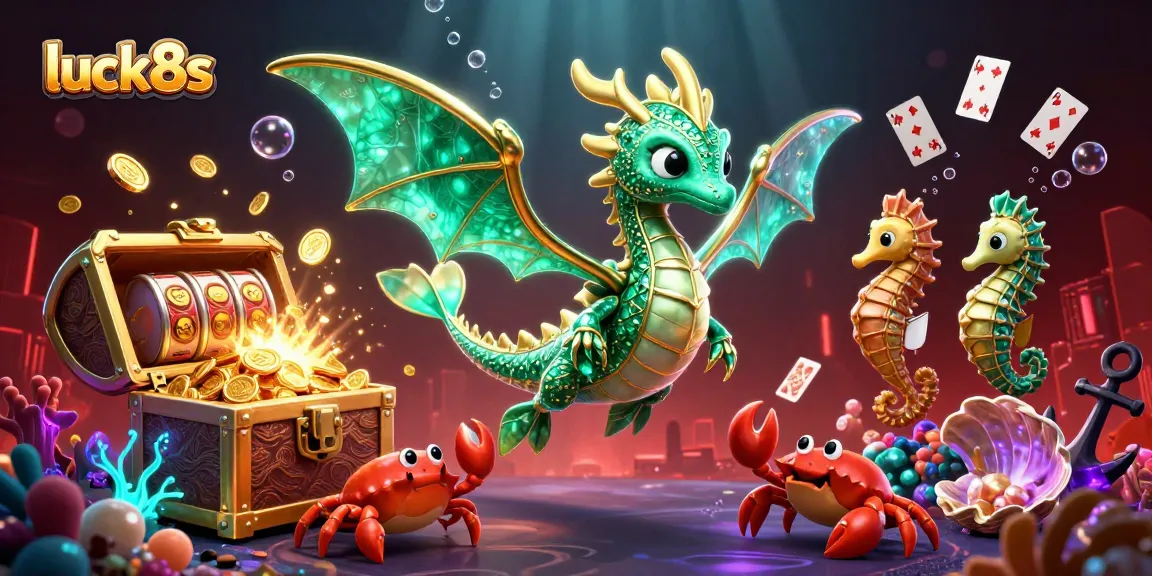 Win big with luck8s: Exciting game features featuring a rich treasure scene from an online casino