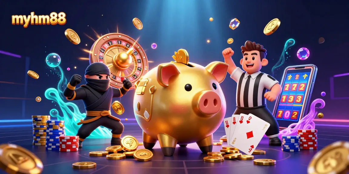 Win big at myhm88 with vibrant casino action featuring lively characters and dynamic gaming elements.