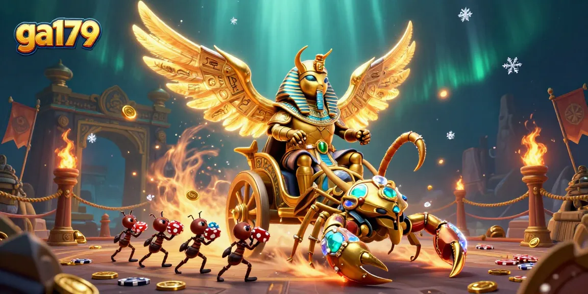 Engage with ga179's vibrant gambling adventure featuring mythical characters and dynamic casino elements.