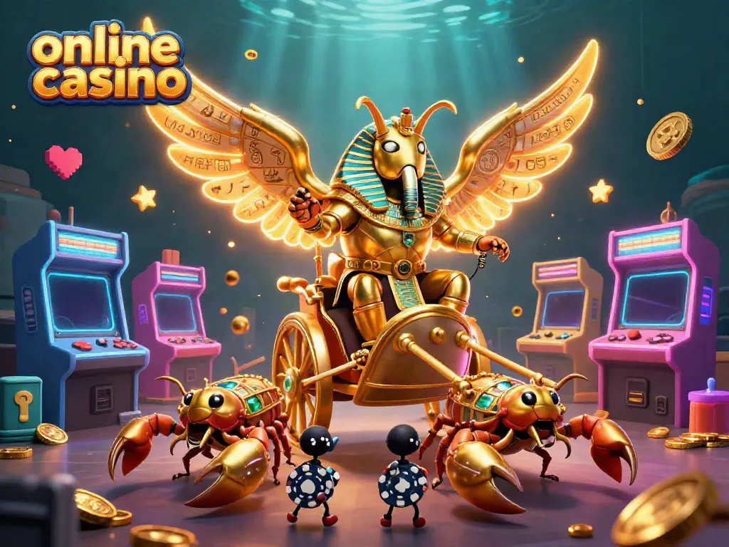 Experience the thrilling world of online casino with vibrant characters and dynamic gaming elements.