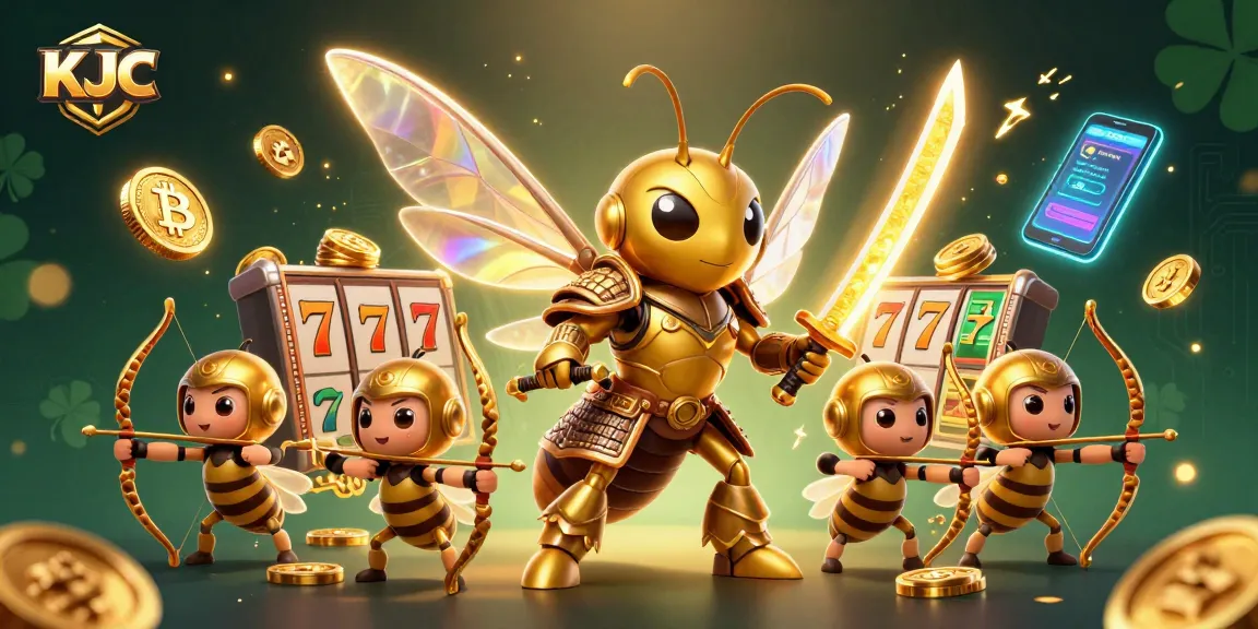 KJC invites players to experience thrilling slot games with a vibrant 3D casino atmosphere.