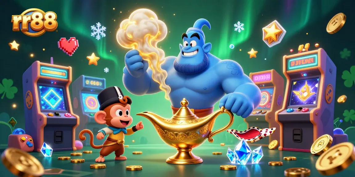 Experience thrilling gameplay with the rr88 platform showcasing lively characters and casino elements in a vibrant setting.