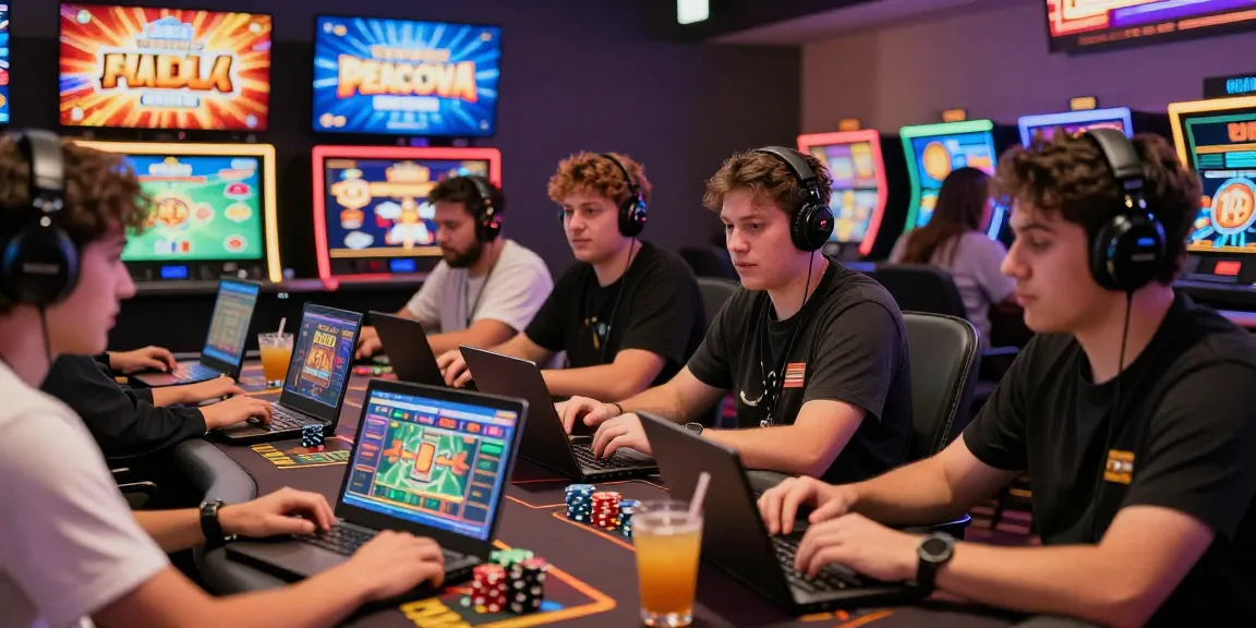 Players enjoying various games at https://brcs.co.uk, highlighting excitement in credit card casinos.