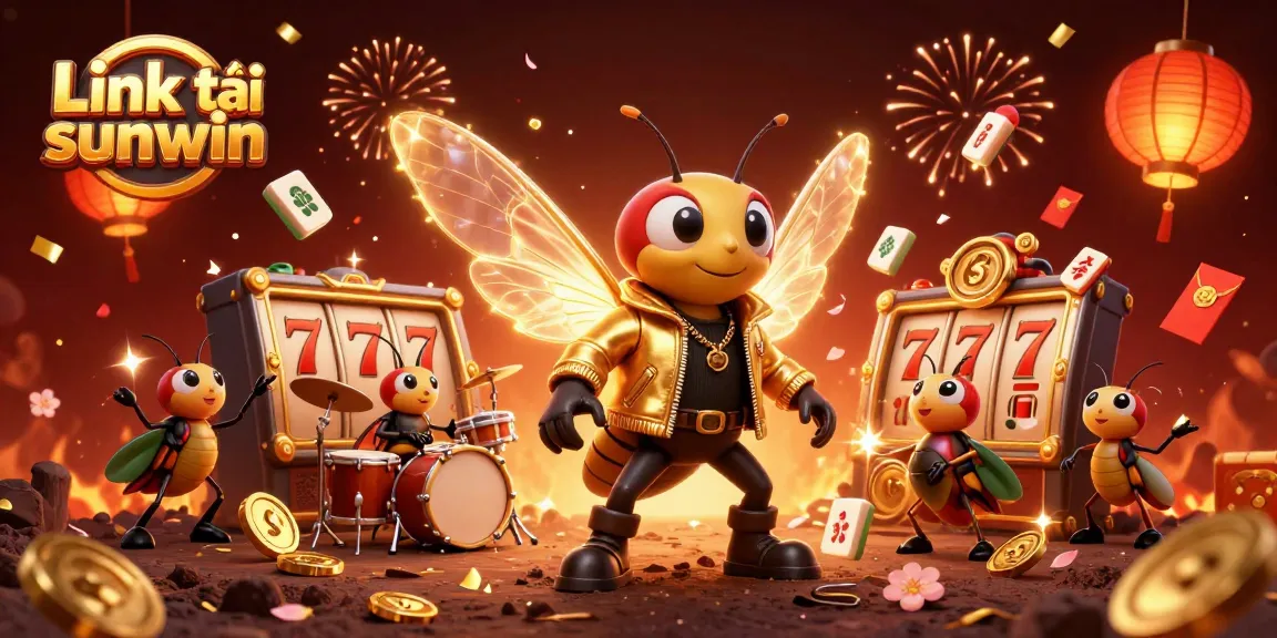 Experience the excitement of gambling with Link tải sunwin as vibrant characters and casino elements light up the scene.
