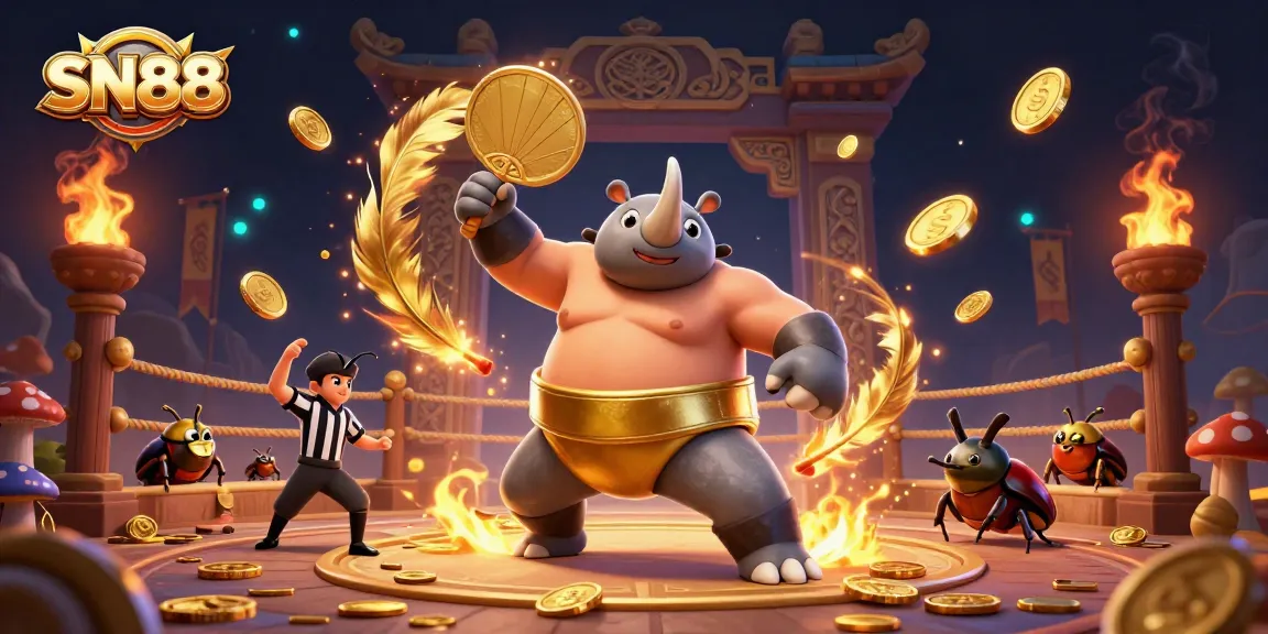 Bet on SN88 with exciting features and winning opportunities in a vibrant 3D casino illustration.