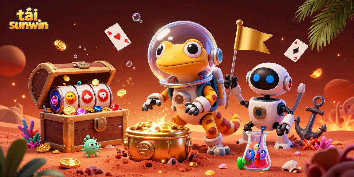 Experience thrilling gameplay with tải sunwin, featuring an adventurous Martian gecko discovering a hidden casino.