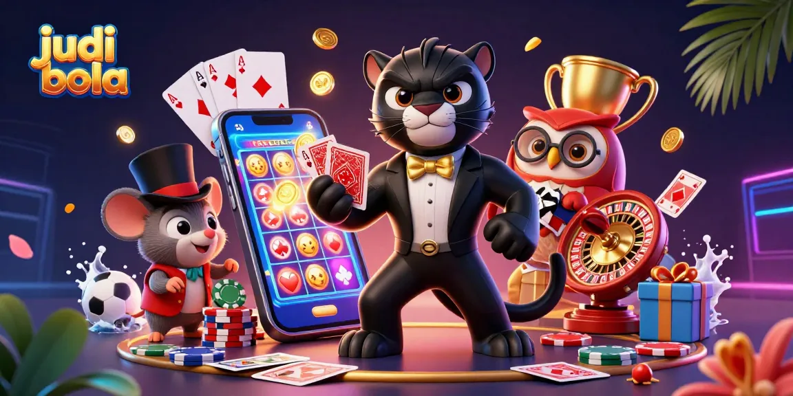 Experience judi bola with stylish animated characters engaging in thrilling sports betting action.