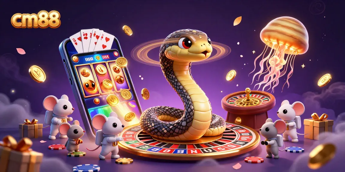 Experience thrilling bets as astronaut mice wager on cosmic roulette around cm88, a vibrant casino creation.