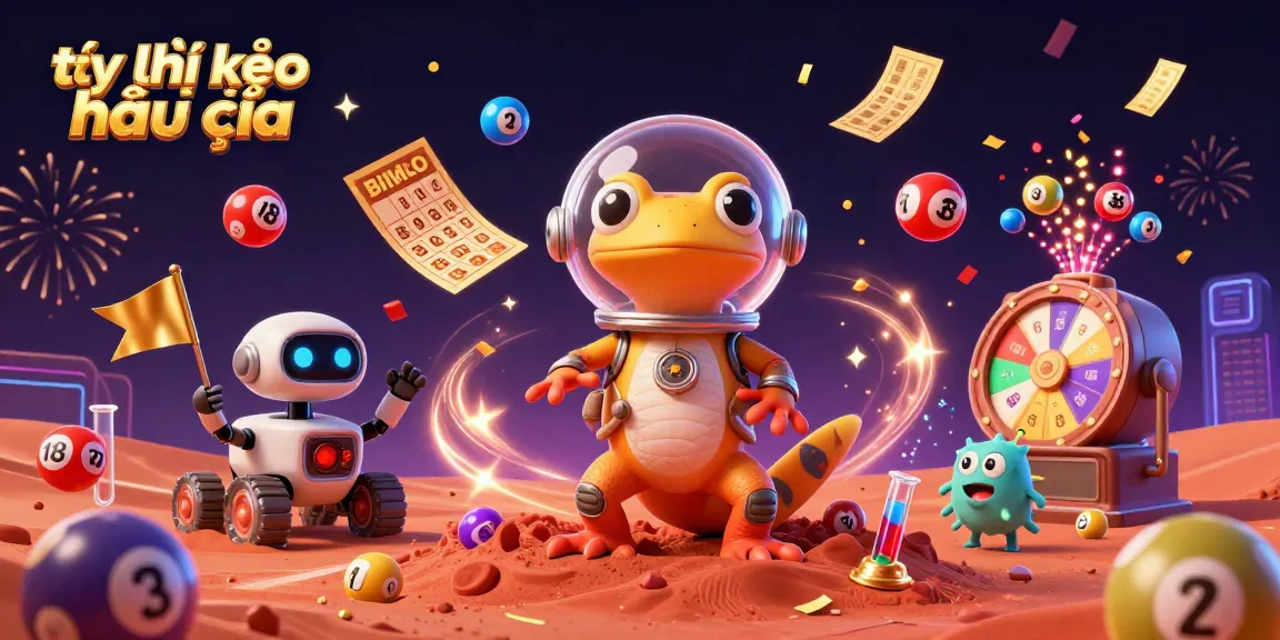 Engage with tỷ lệ kèo nhà cái in this vibrant illustration of a Martian gecko at a golden casino.