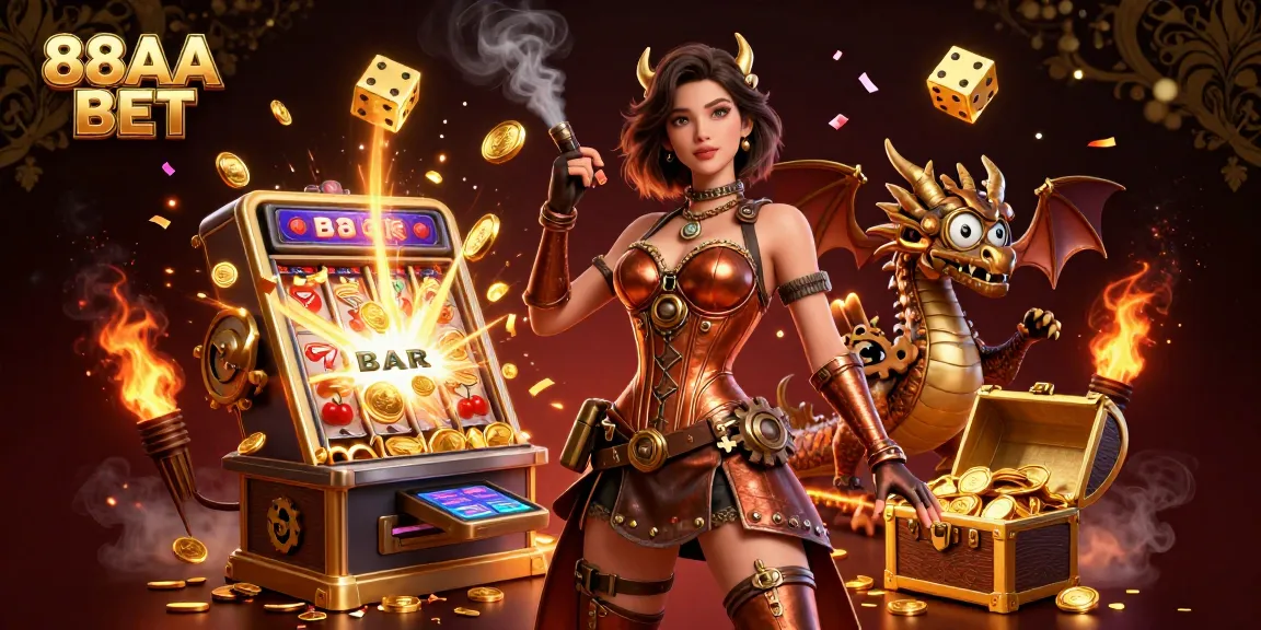 Play and win with the captivating 88AA BET jackpot explosion amid vibrant casino excitement.