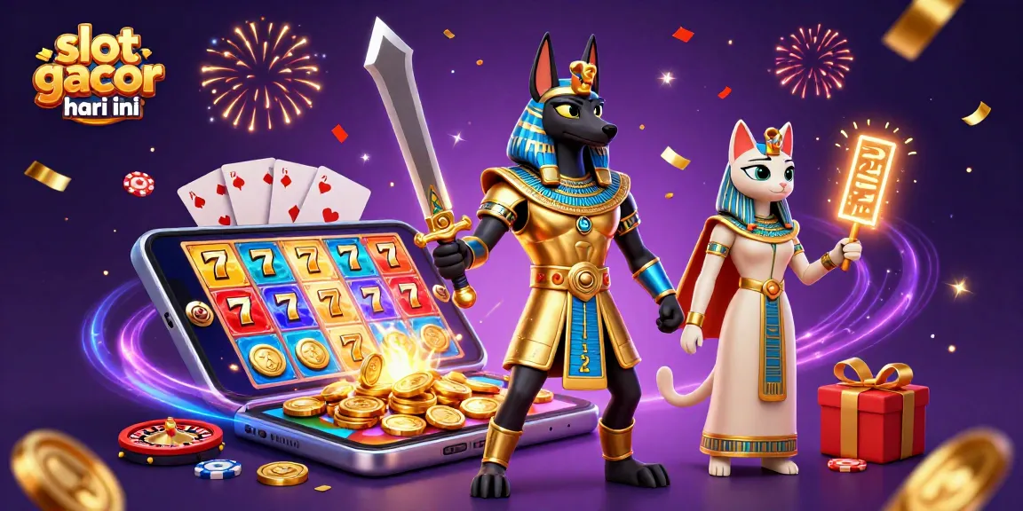 Experience slot gacor hari ini with Anubis and Bastet among dazzling casino treasures!