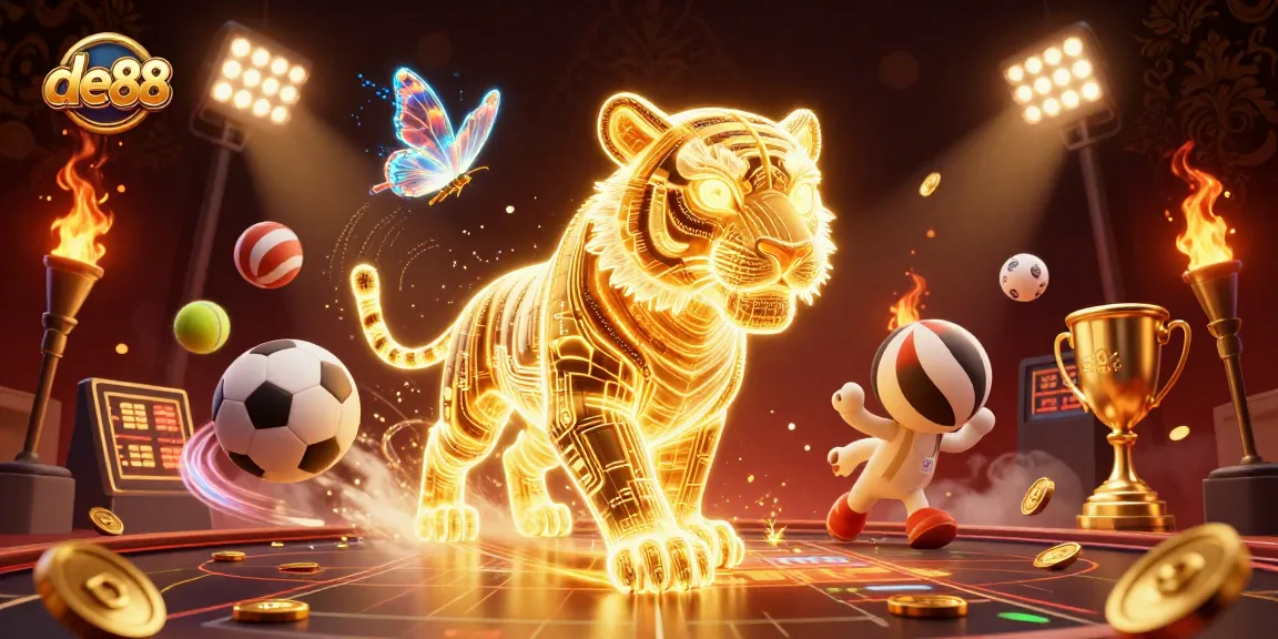 Betting on de88: Experience thrilling wins with golden tiger in dynamic casino scene.