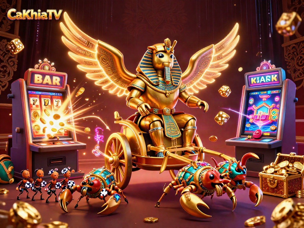 Experience thrilling wins at CaKhiaTV with vibrant slots, golden jackpots, and engaging casino elements.