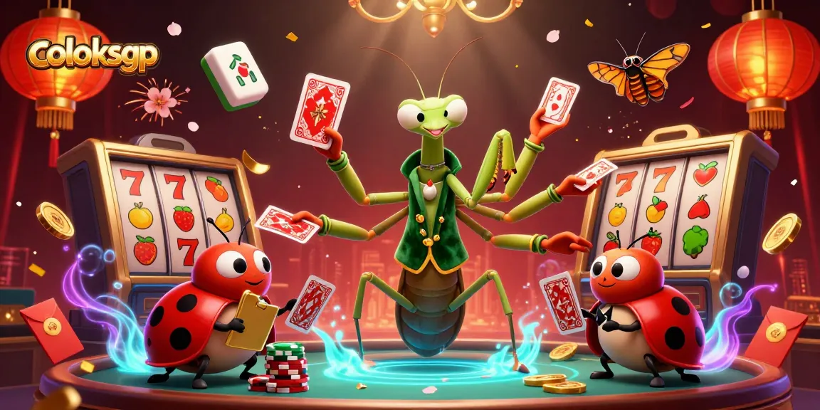 Engage with coloksgp at an exciting casino table featuring vibrant characters and dynamic gaming elements.