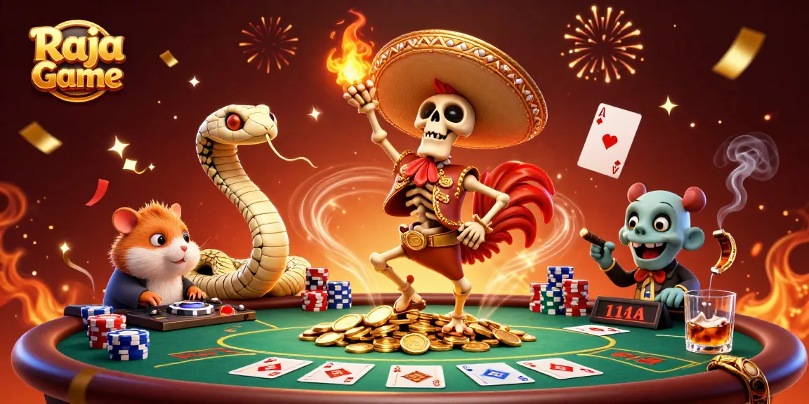 Experience the thrilling Raja Game with exciting casino gameplay and colorful characters.