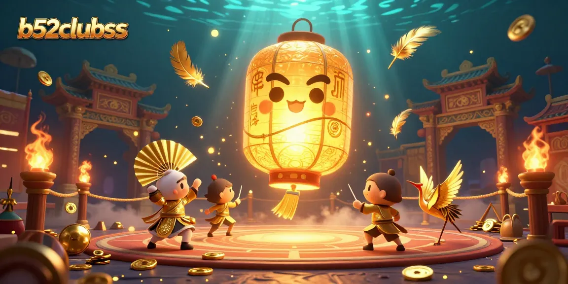 Engage with b52clubss in an ultra-detailed 3D casino scene featuring lucky symbols, lanterns, and betting elements.