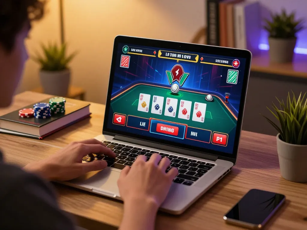Engaging online gambler at net88 enjoying live dealer games from home