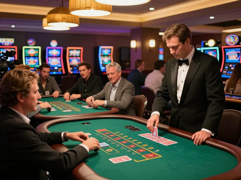 Players enjoying exciting blackjack games at DH88 casino with vibrant atmosphere and professional dealers.