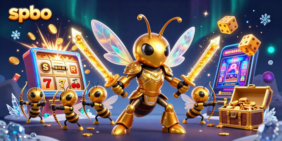 Experience spbo action with a dazzling golden hornet samurai and jackpot slot explosion.