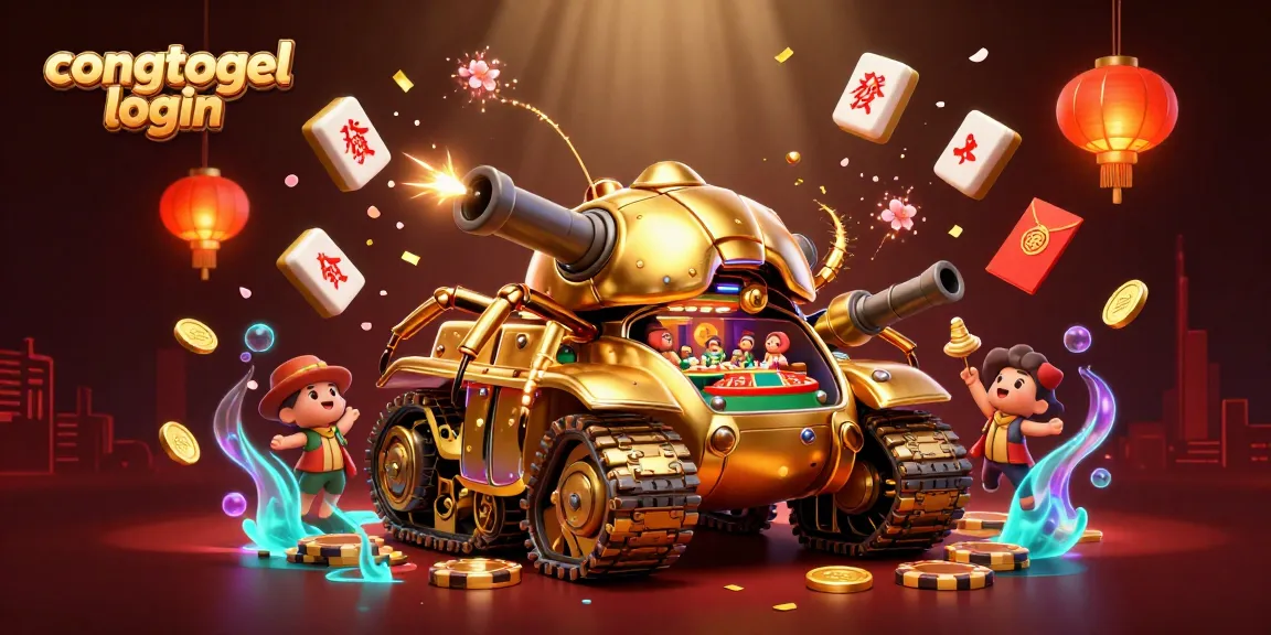 Activate your luck with the congtogel login, showcased in an exciting 3D casino scene.