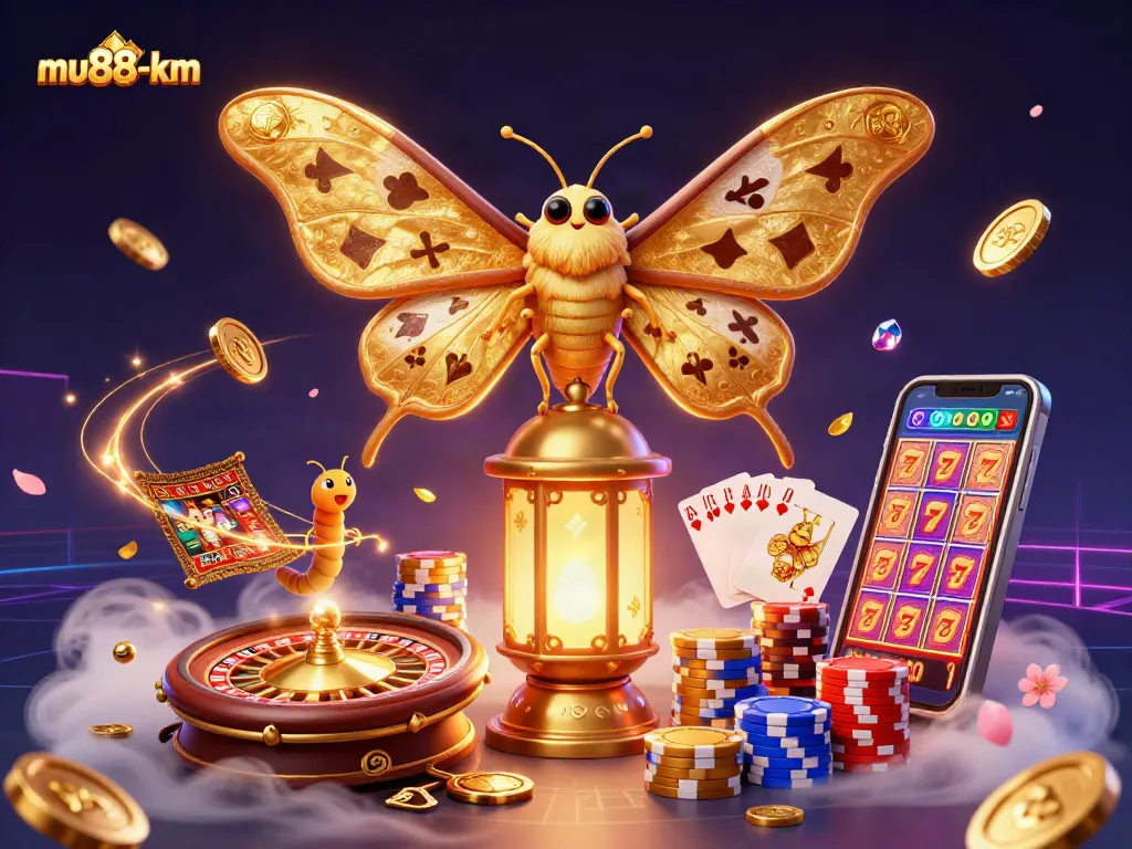 Feel the thrill of winning big at mu88-km with dazzling 3D casino games illustration.