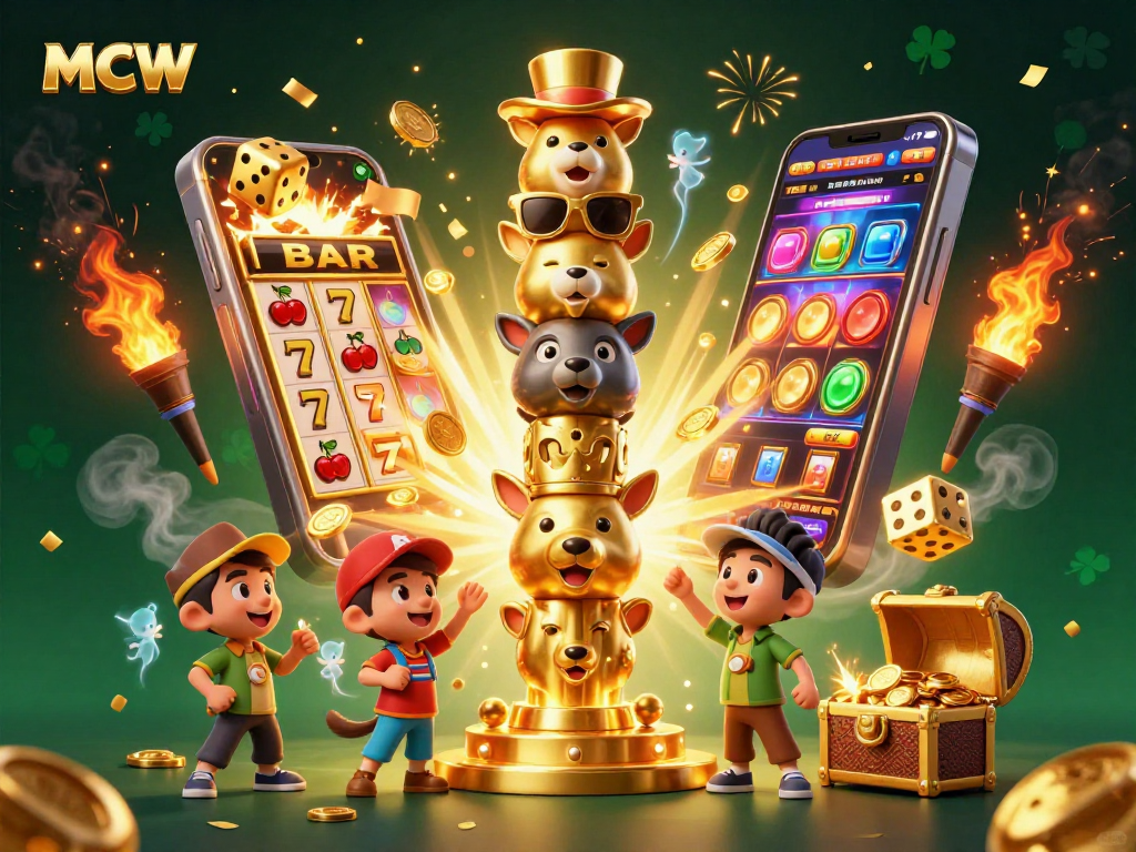 Experience thrilling gameplay in the MCW app with dynamic casino elements and characters.