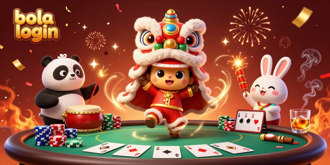 Engage in fun with bola login at a vibrant casino scene filled with exciting betting elements.