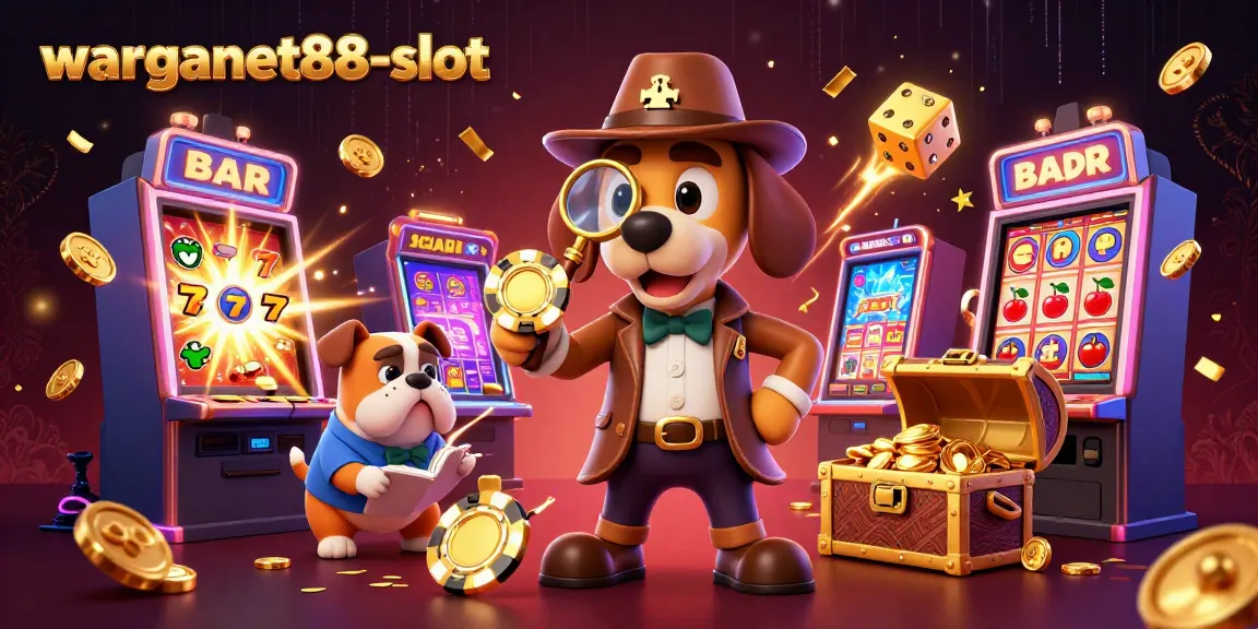 Engage with warganet88-slot in this vibrant and rich 3D scene filled with slot machines and casino elements.
