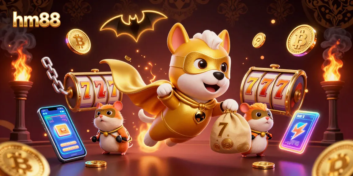 Experience the thrill of hm88, the ultimate online casino, featuring slot games and exciting casino elements.