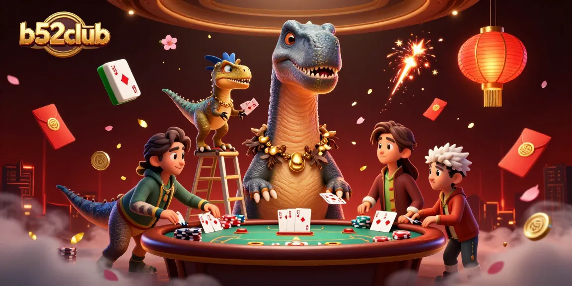 Join b52club for thrilling poker action with captivating 3D characters and vibrant casino elements.