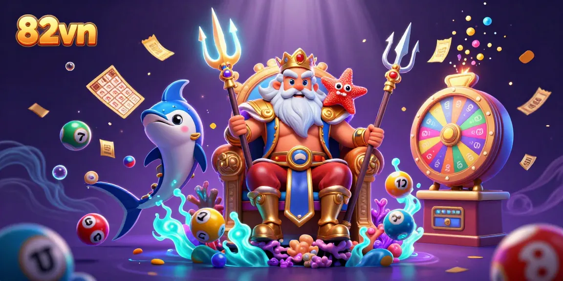 Win big with 82vn’s dynamic casino experience showcasing vibrant lottery balls and exciting prizes!