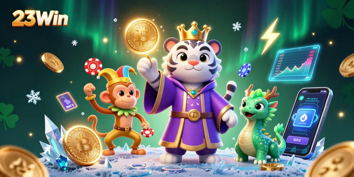 Experience the thrill of gaming with 23Win, featuring a vibrant and engaging casino scene.