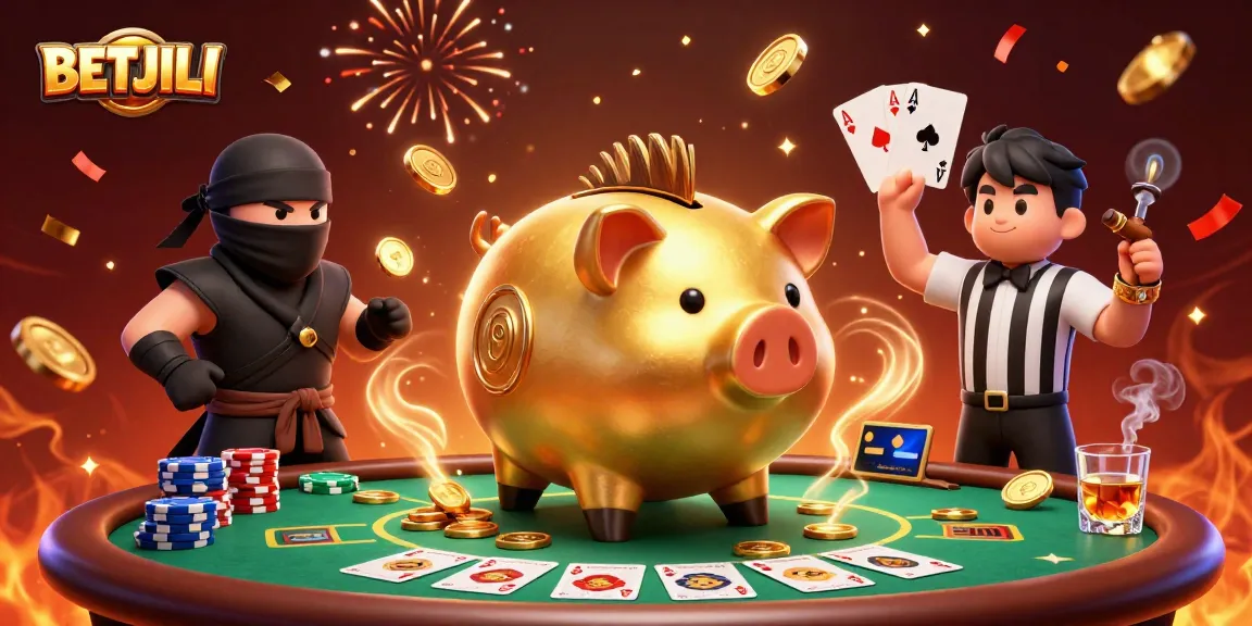 Join the excitement at BETJILI with animated characters engaged in vibrant casino action, showcasing poker elements.