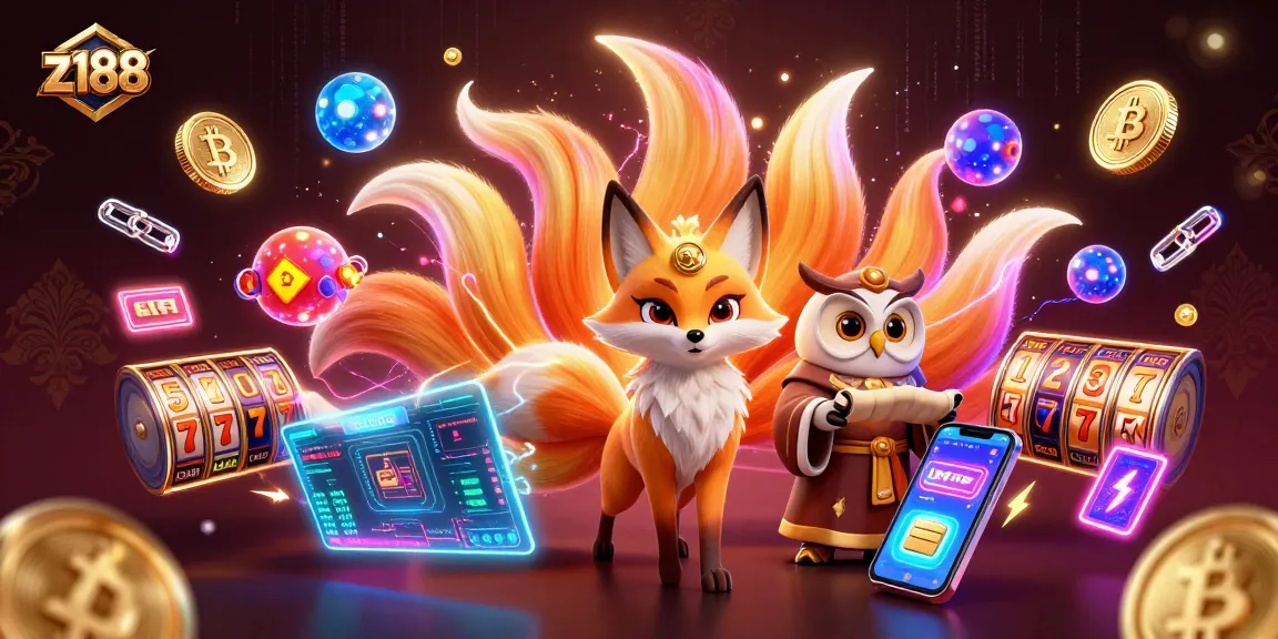 Spin the reels at z188 featuring vibrant characters and dynamic casino elements.