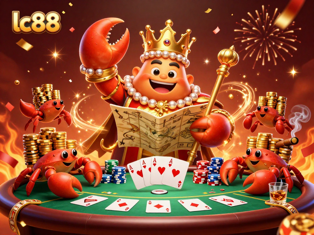 Engage with lc88 through a rich casino experience featuring vibrant characters and elements.