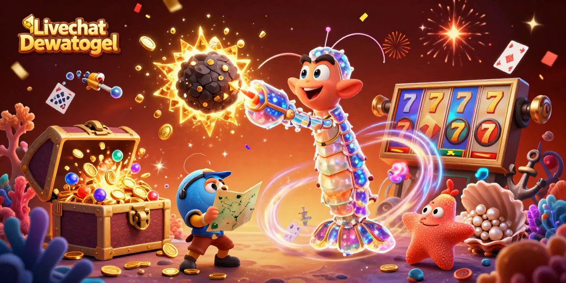 Experience thrilling gameplay with Livechat Dewatogel as the galactic samurai shrimp battles for gems and coins!