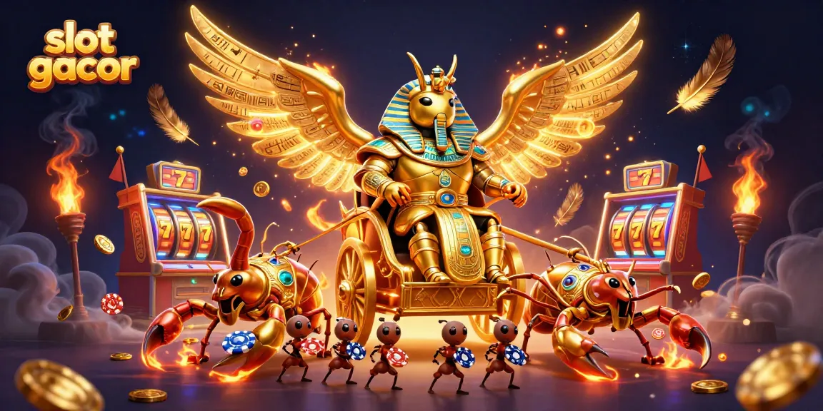 Engage with slot gacor thrills in an ultra-detailed casino scene showcasing vibrant 3D characters.
