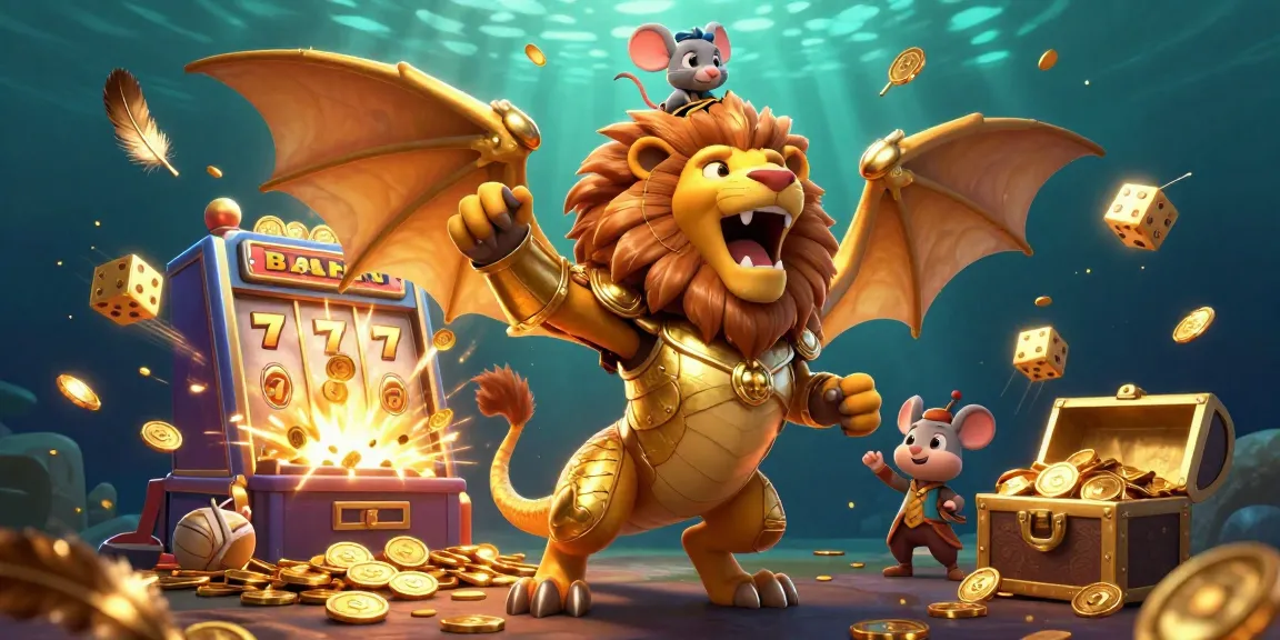 Engage with motchill's vibrant casino scene featuring a winning chimera and jackpot elements.