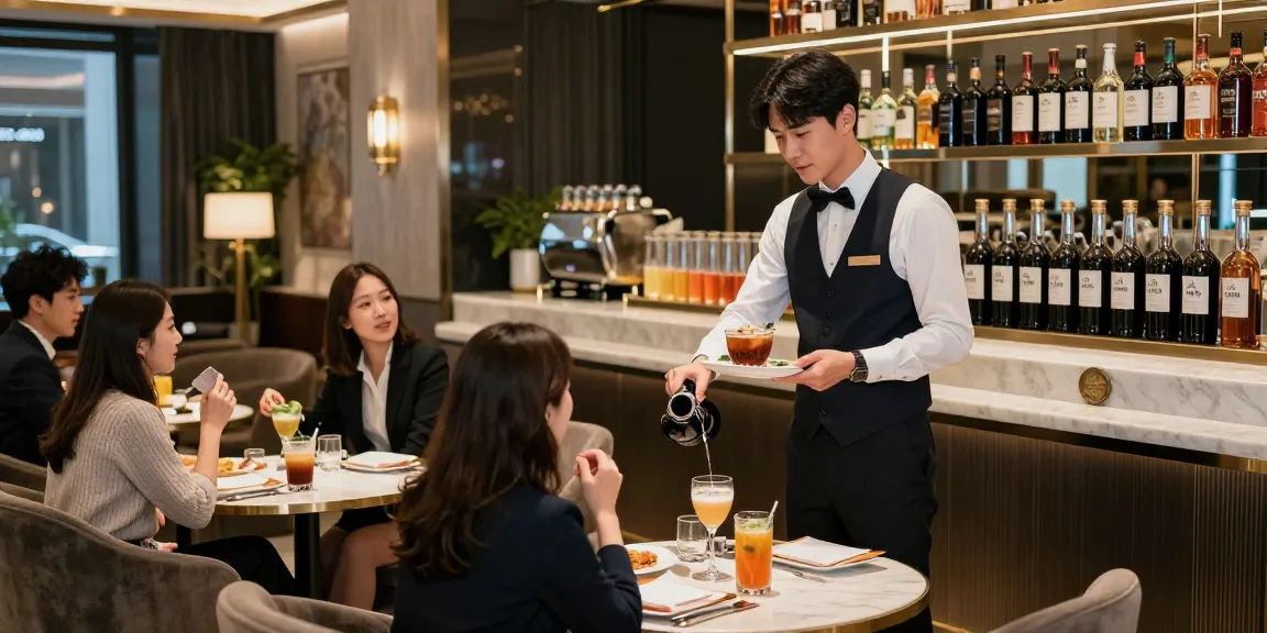 강남블랜딩의 고급스러운 인테리어와 고객 맞춤 서비스를 제공하는 모습