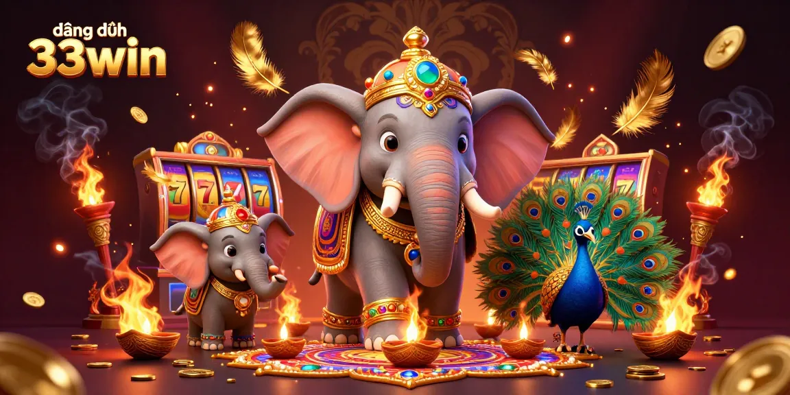 Engage in gameplay with đăng nhập 33win featuring vibrant casino elements and animated characters.