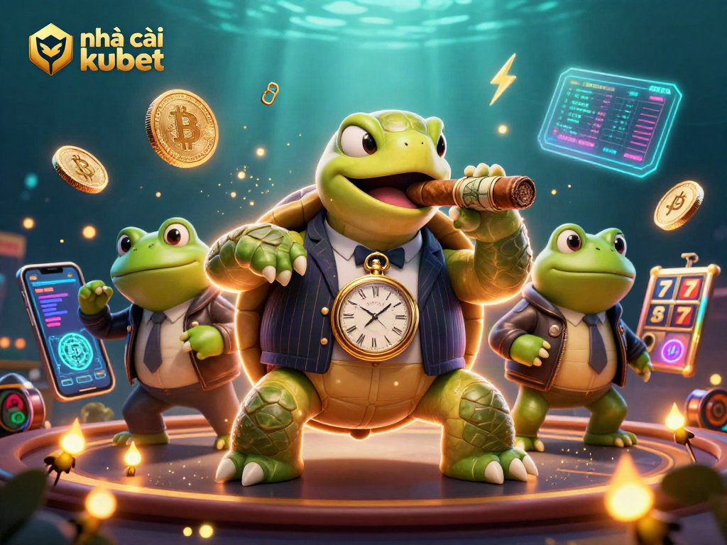 Place bets with nhà cái kubet while enjoying a vibrant casino-themed scene.