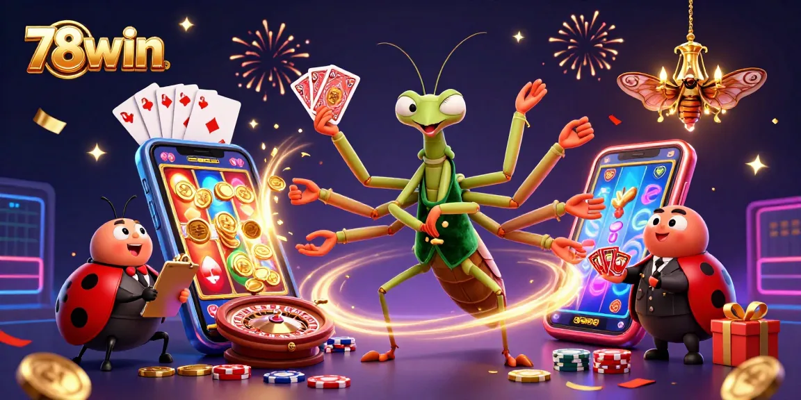 Experience thrilling gaming at 78win with dynamic characters and exciting casino elements.