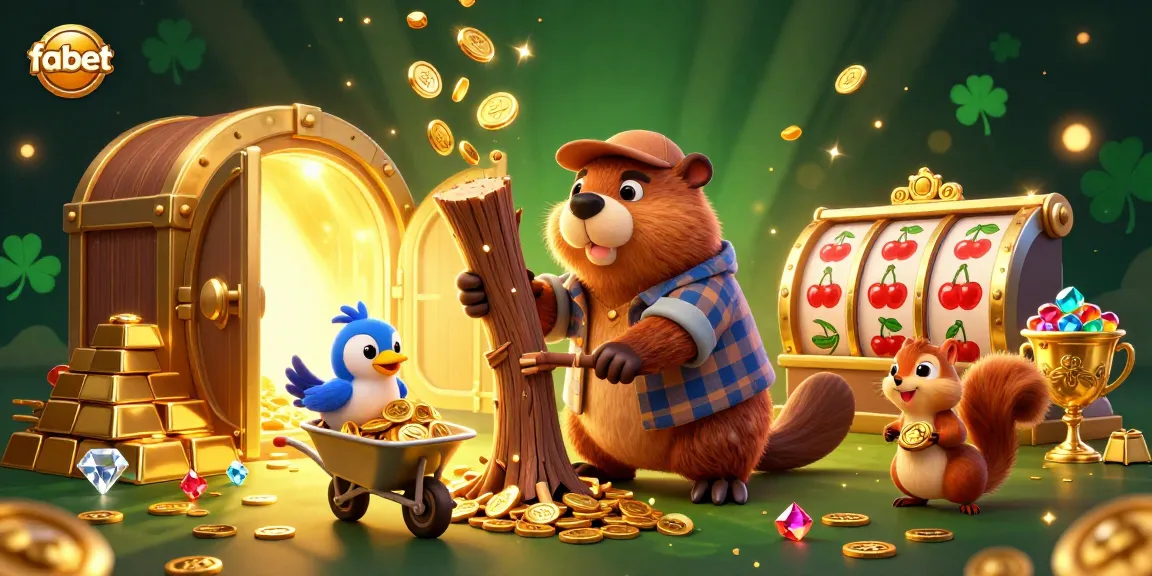 Experience the excitement of fabet with golden coins raining down from a magical tree.
