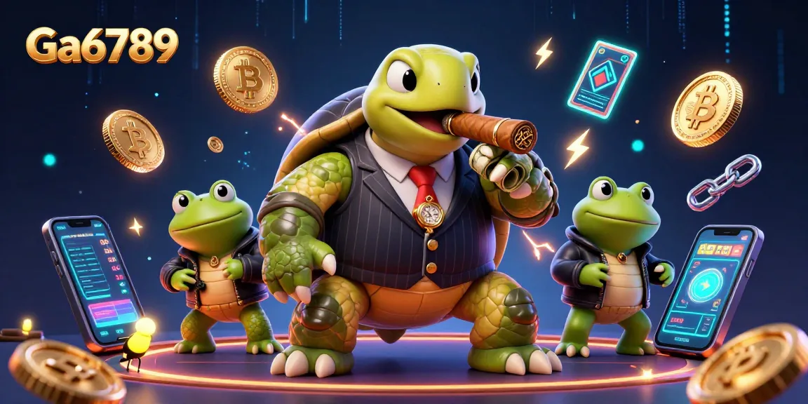 Bet on thrilling action with Ga6789 in this vibrant 3D casino scene featuring unique characters.