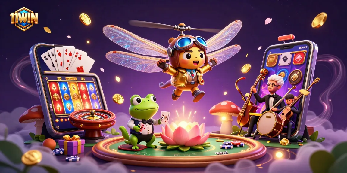 Experience thrilling fortunes at 11WIN with dynamic casino action and vibrant gaming elements.