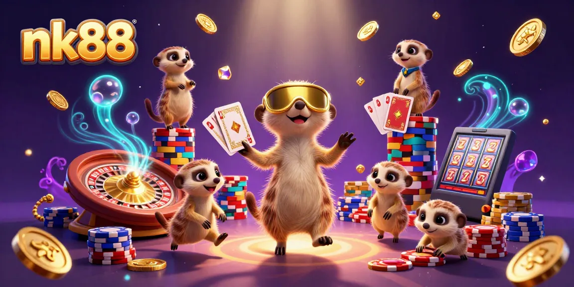 Win big with nk88 at an exhilarating cartoon casino led by meerkats!