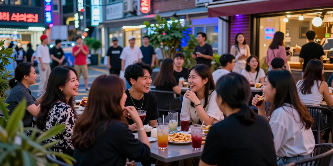 하루이야기와 함께 강남의 유흥 장면을 즐기는 친구들 모습