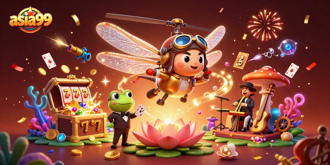 Engage with asia99 as a dynamic casino experience, featuring vibrant characters and gameplay elements.