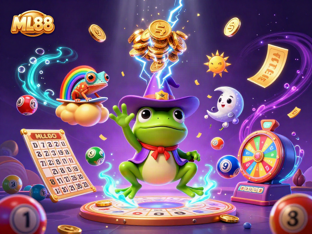 Experience the excitement of ML88 through a vibrant gaming scene filled with colors and dynamic elements.
