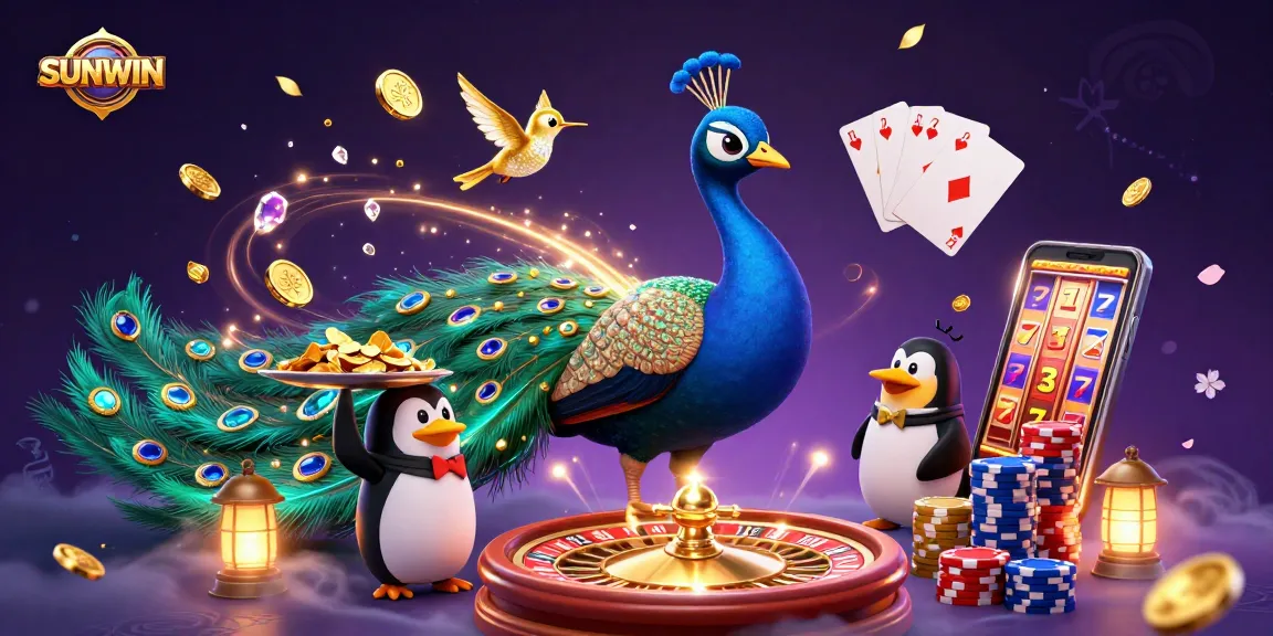 Experience SUNWIN's captivating 3D casino world with vibrant characters and dynamic game elements.